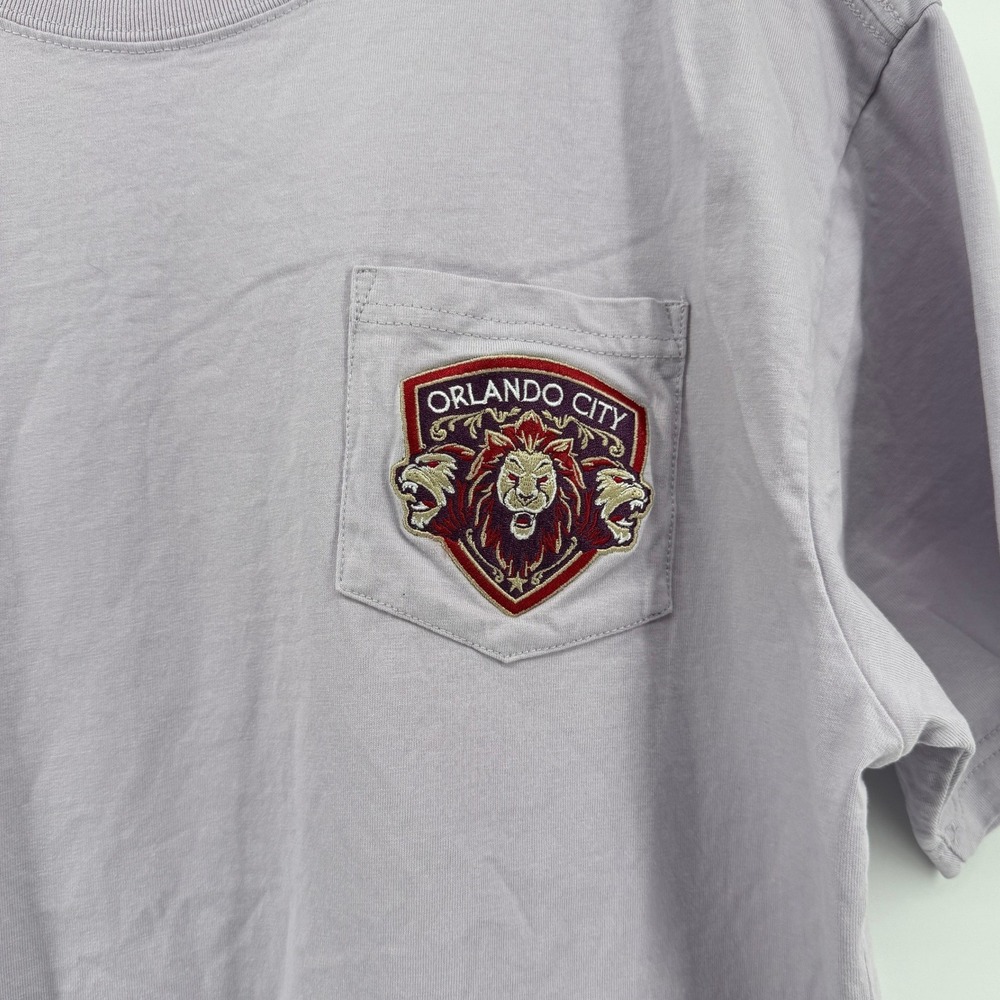 Mitchell & Ness Orlando City Soccer Club SC Premium Pocket T-Shirt Purple Men L - Picture 2 of 8